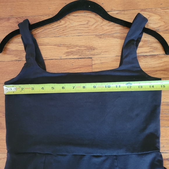 Beyond Yoga Charmed Mini Dress Medium Black Pockets Flattering Swing Casual - Picture 10 of 10